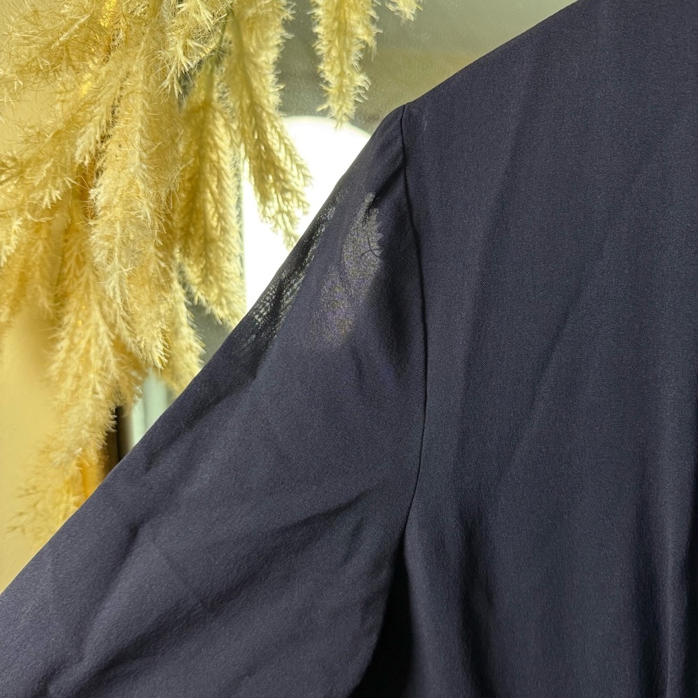 Vintage Ann Kauffman Navy Double‑Breasted Dress Elegant Tailored - Picture 7 of 10